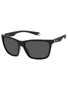 Buy Men Square Sunglasses PLD 2126/S  BLACKGREY 58 in Saudi Arabia
