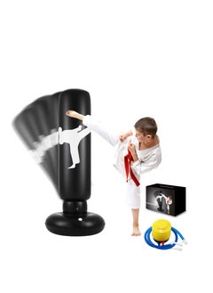 Buy Punching Bag for Kids, 63 Inch Freestanding Boxing Inflatable Punching Bag for Kids, Bounce Back for Practicing Karate, Taekwondo, MMA, Fitness Freestanding Boxing Bag (Air Pump Included) in UAE