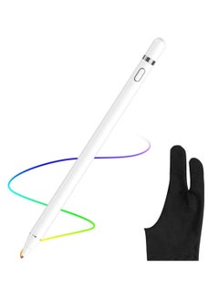اشتري Stylus Pens for Touch Screens, 1.45mm High Precision and Sensitivity Point iPad Pencil Fine Point Active Smart Digital Pen for Tablet Work at iOS and Android Touch Screen في الامارات