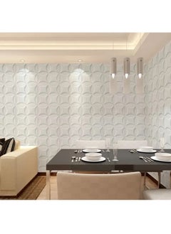 اشتري Decorative 3D Brick Wall Sticker White 70 x 70centimeter في الامارات