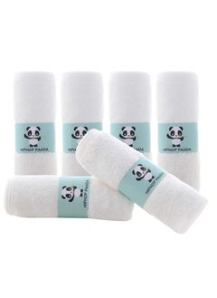 Buy Baby Washcloths Rayon Made From Bamboo 2 Layer Soft Absorbent Newborn Bath Face Towel Natural Baby Wipes for Delicate Skin Baby Registry as Shower 6 Pack in Saudi Arabia