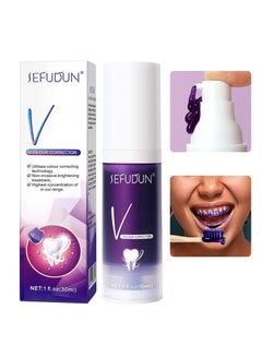 اشتري Corrector Whitening Toothpaste 30ml PurpleToothpaste, Stop Tooth Sensitivity, Toothpaste for Sensitive Teeth and Cavity Prevention في الامارات