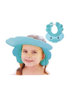 اشتري Baby Shower Cap, Blue Adjustable Silicone Shampoo Bath Cap, Waterproof Bathing Hat, Infants Soft Shampoo Hat, Soft Protection Safety Protect Eye Ear, for Infants Toddlers Kids Children في السعودية