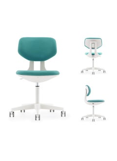 اشتري NAVO Pluto Compact Home Office Desk Chair Small Study Chair Adjustable Low Back Computer Task Chair Height Adjustment Lake Green Low-Rise في الامارات