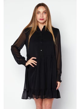 Buy Women Plain Mini Dress, Black in UAE