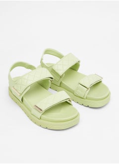 Buy Quilted Strap Sandals in Saudi Arabia