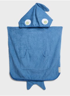 Buy Beach Hooded Towel Shark Tribe Deep Blue in UAE