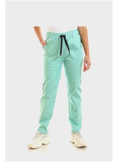 Buy Rectangular Patch Pocket Plain Pants - Mint Green in Egypt