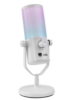 اشتري Fancy Condenser Gaming Microphone with RGB Light, One-Touch Mute, Volume Control for Streaming, Podcast, Recording. في السعودية