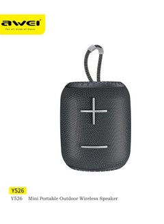 Buy Awei Y526 Wireless Bluetooth Speaker Portable Outdoor HiFi Loudspeaker Waterproof Music Sound Box 100% Original Soundbar (Black) in Egypt