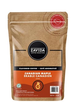 اشتري Canadian Maple Whole Bean Coffee - Medium Roast Coffee Beans, 907g في الامارات