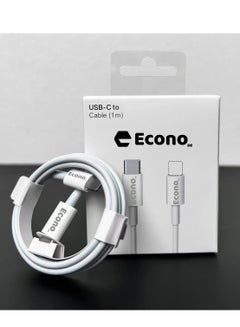 Buy iPhone Charger Cable 1M USB C to Lightning Cable Fast Charging, Lightning Cable MFi-Certified 20W Fast PD Charge for iPhone 14/14 Pro/14 Plus/14 Pro Max, iPad Pro, iPhone 8-13 White in UAE