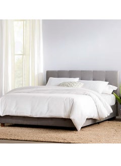 Buy Lolo | Velvet Bed Frame 180x200 cm - Grey in Saudi Arabia