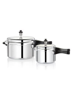 اشتري PREMIER COMPO PACK ALUMINIUM PRESSURE COOKER (5LTRS + 3 LTRS) SG -517 في الامارات