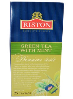اشتري Mint Green Tea | Green Tea Bags | Pack of 25 Tea Bags في الامارات