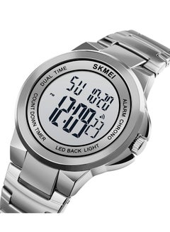 Buy Men's Watch Stainless Steel  Digital Waterproof Wrist Watch 1712 in Saudi Arabia