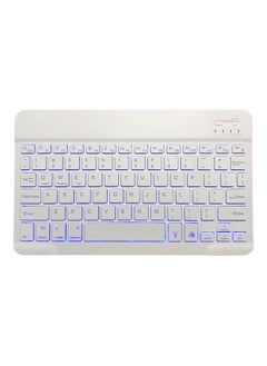 Buy Wireless Bluetooth Keyboard for Mac/IOS, Android and Windows Tablet White in UAE