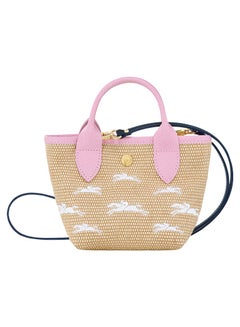 اشتري Longchamp Bags Fashion Woven Handheld Crossbody Bag  mini Travel Bag Tote bag 12cm*9cm*13.5cm في الامارات