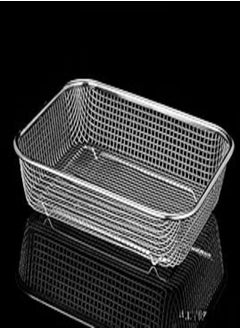 Buy High Quality Stainless Steel Mesh Basket, Rectangle Drain Basket for Washing Vegetables and Fruits, Laundry Sticks Basket, Drain Basin, Mesh Basin, Vegetable Basket (Size 2) in Egypt