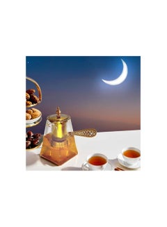 اشتري إبريق شاي زجاجي شفاف مقاوم للحرارة مع مصفاة - مثالي لتخمير الشاي المفضل لديك، 350 مل في مصر