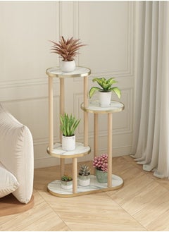 Buy Nordic Style Floor Standing Flower Succulent Pothos Plant Shelf Plants Display Stand Flowers Rack For Indoor Outdoor Balcony Bedroom Living in Saudi Arabia