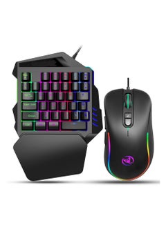 Buy One Handed Keyboard 35 Keys and mouse and for pc and laptop in UAE