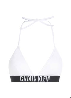 Buy Women's Triangle Bikini Top - Intense Power, White in UAE