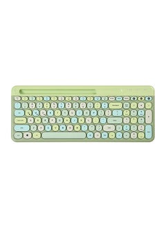 اشتري Wireless BT Keyboard Multi-device Switching Integrated Slot Multimedia Shortcut Keys Intelligent Power Saving Green في الامارات