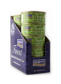 Buy FISH 4 CATS, Finest Tuna Fillet with Green Lipped Mussels Wet Cat Food - 70g x 10 Cans in 1 Box in UAE