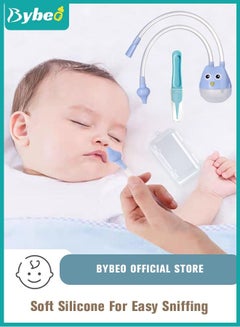 Buy Silicone Baby Nasal Aspirators Safe Anti-reflux Infant Nose Cleaner Pump with Clip Toddler Care Set for Newborn in UAE