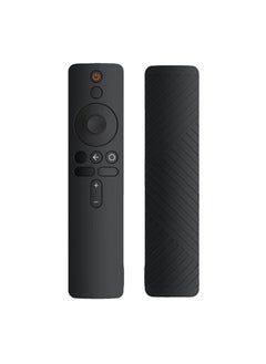 اشتري Silicone Remote Control Protective Cover for Xiaomi Mi Box S/4X Mi TV Stick Smart Tv Box Controller Remote Skin Sleeve Shockproof Protector- Black في الامارات