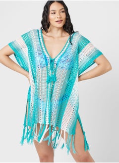 Buy Crochet Detail Beach Cover Up in Saudi Arabia