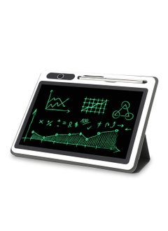 اشتري LCD Writing Tablet, 10 Inch Colorful Kids Drawing Tablet, Electronic Writing Board Drawing Tablet with Faux Leather Case Handwriting Board for Work Study Daily Notes في السعودية