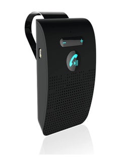 اشتري Car Bluetooth Handsfree Speakerphone, Car Voice Guidance Bluetooth 5.0 Receiver with Back Clip, Auto Power On Off, Black في الامارات