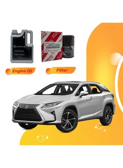 Buy Rx450 6 Liters 5W40 Lexus Oil And Original Filter in UAE