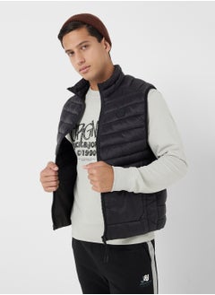 Buy Jjesprint Essential Puffer Collar Jacket in UAE