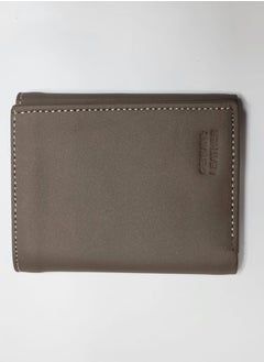 Buy Grey Cow Leather Wallet with RFID Blocking and ID Window: Secure and Stylish in UAE