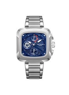 Buy Lee Cooper Men's Watch, Multi Function Display and Metal Strap - LC08013.390, Silver in UAE