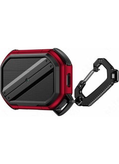 Buy Ecosystem New Case for AirPods Pro 1st Generation Case 2019 Luxury TPU Shock Rugged Protective Cover For Men for Air Pods Pro 1st Skin Cases (Red) in Egypt