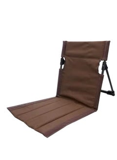 اشتري Outdoor Camping Ultra-light Comfortable Folding Chair Park Leisure Beach Chair Portable Single Lazy Chair Back Camping Chairs (Brown) في الامارات