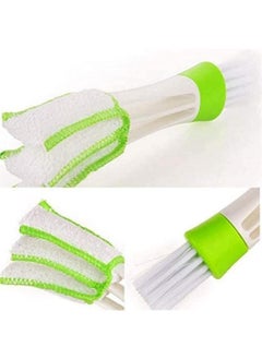 Buy Multifunction Cleaning Brush For Car Indoor Air-Condition car Detailing Care Brush Tool - White Green in Egypt