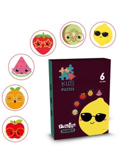Buy 6-In-1 Matching Puzzle Educational & Fun Game - Fruits in Saudi Arabia