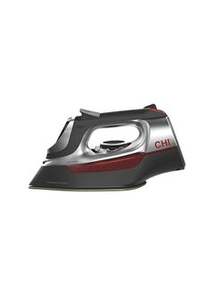 اشتري CHI Steam Iron for Clothes with Titanium Infused Ceramic Soleplate, 1700 Watts, Electronic Temperature Control, 8' Retractable Cord, 3-Way Auto Shutoff, 400+ Holes, Professional Grade, Silver (13102) في الامارات