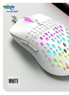 Buy Wired RGB Glowing Mouse With Holes For Gaming in Saudi Arabia