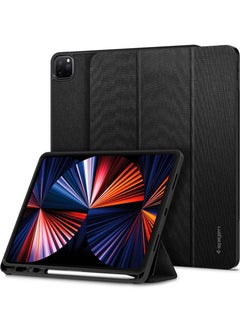 Buy Urban Fit for iPad Pro 12.9 inch Case Cover M2 6th Generation (2022) / 5th Generation (2021) with Pencil Holder - Black in UAE