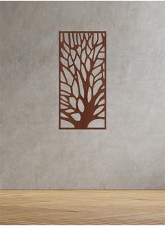 Buy Decorative Wooden Sculpture with a Tree Engraving, Size 35x70cm in Saudi Arabia