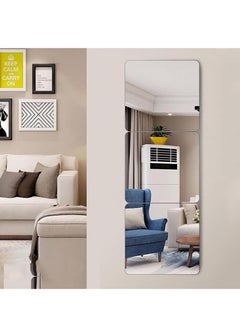 Buy 3Pack Self Adhesive Acrylic Mirror Non Glass Sticky Mirror Flexible Plastic Mirror Sheets Wall Stickers Full Length Mirror Wall Mounted Frameless Mirror Set for Bedroom Living Room 30 x 30cm in Saudi Arabia