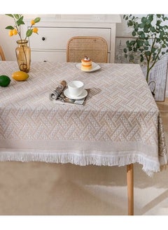 اشتري Simple Tablecloth Desktop Heat Insulation Table Mat Home Decoration Waterproof Oil-proof Rectangular Tablecloth 130*230 CM في الامارات