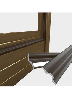 Buy 78.74 Inch Weather Stripping Seal Strip Self-Adhesive Window Draft Stopper Foam Window Gap Sealing Strip Soundproof Winter Insulation for Windows and Doors (Brown) in Saudi Arabia