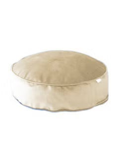 Buy Round Velvet Bean Bag Velvet 60x20cm - Ivory in Saudi Arabia